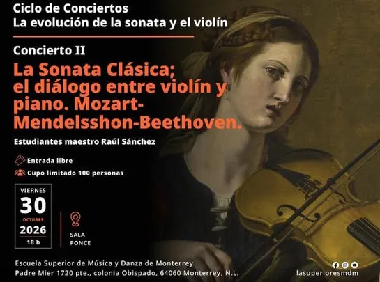 La Sonata Clásica; el diálogo entre violín y piano. Mozart-Mendelsshon-Beethoven