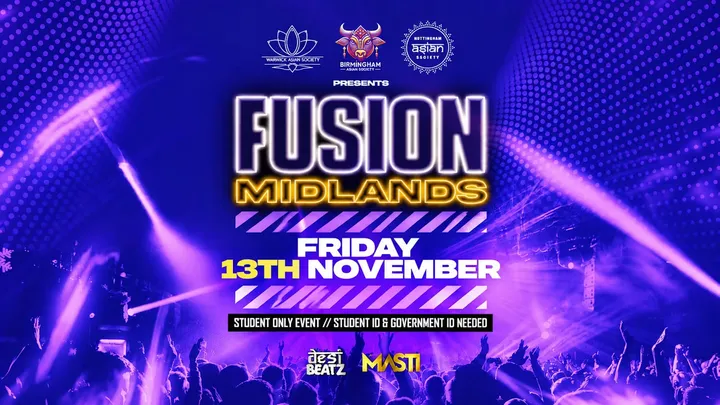 BIRMINGHAM ASOC presents: FUSION! 13/11/26