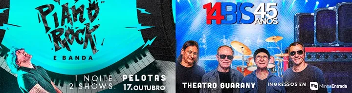 17.10 PIANO ROCK E BANDA + 14BIS 45 ANOS