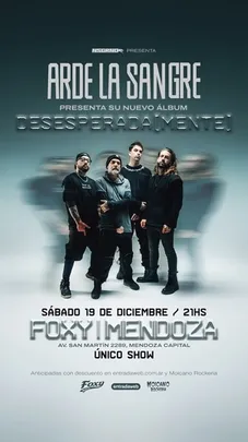 ARDE LA SANGRE presenta DESESPERADA (MENTE) Mendoza