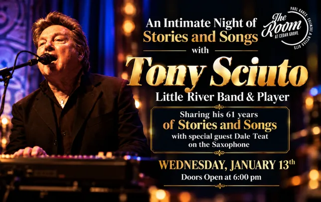 An intimate evening with Tony Sciuto, with special guest Dale Teat on the Saxophone