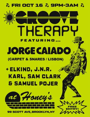 Groove Therapy presents Jorge Caiado (Carpet & Snares / Lisbon)