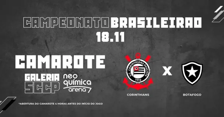 Camarote Galeria SCCP Corinthians x Botafogo