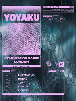 Yoyaku X House Of Gaffe