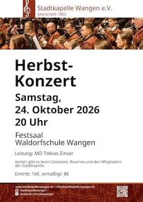 Herbstkonzert der Stadtkapelle Wangen