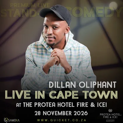 Dillan Oliphant LIVE in Cape Town at Protea Hotel Fire & Ice! 28 November 2026