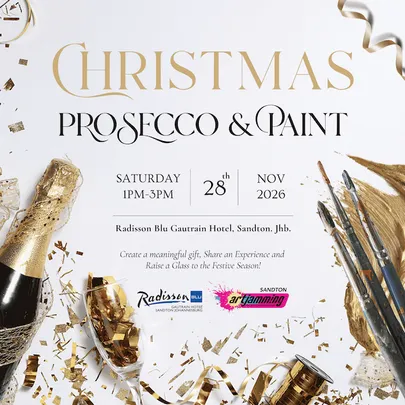 Radisson Blu x Artjamming Sandton - Christmas Prosecco & Paint Experience