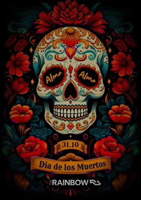 Alma Halloween Dia De los Muertos
