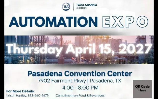 2027 ISA Texas Channel Section 43rd Automation Expo Vendor Booking