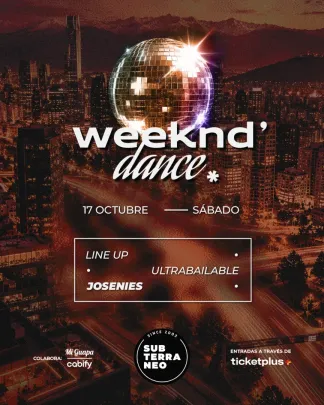 WEEKEND' DANCE Ultrabailable 🎵 SÁBADO 17 OCTUBRE ★ Club Subterráneo (+23)