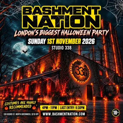 BASHMENT NATION - London's Wildest Halloween Party (2000+ RAVERS)