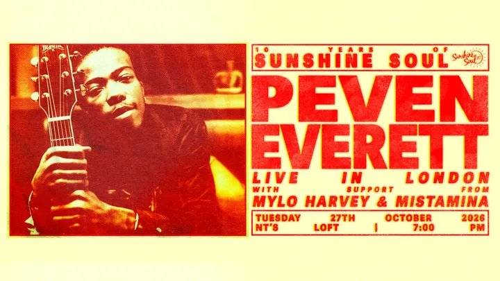 10 Years of Sunshine Soul: Peven Everett (Live) *TICKETS ON SALE SUNDAY 4TH OCTOBER AT 6PM*