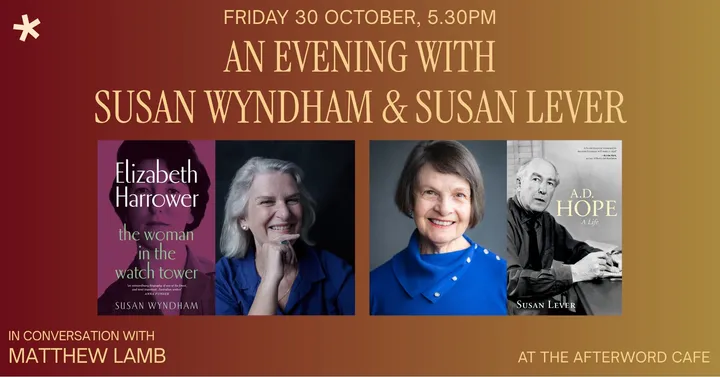 An Evening with Susan Wyndham and Susan Lever