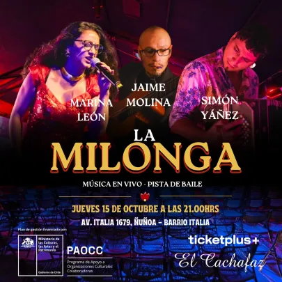 Milonga Jueves 15 Octubre 21hrs