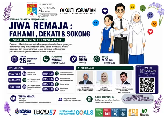 SEMINAR : DARI WADAH ILMU KE PENTAS KELAS - SENI MENGURUSKAN EMOSI REMAJA