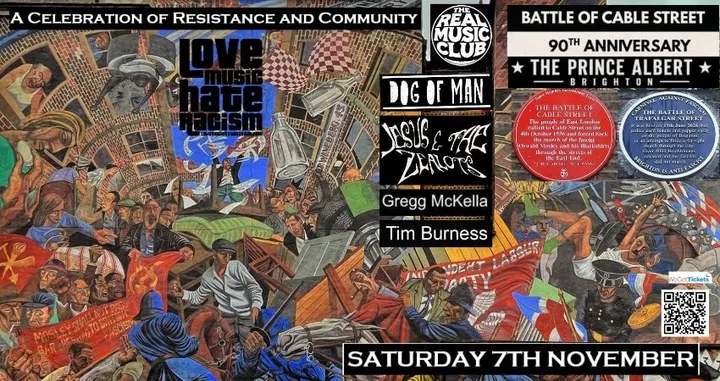 The Battle of Cable Street 90th Anniversary Celebration Gig (A Real Music Club Event)