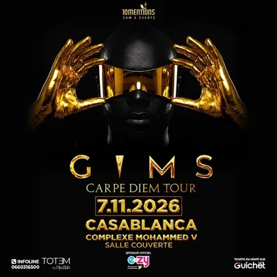 GIMS à Casablanca : Le "Carpe Diem Tour" débarque au Complexe Mohammed V !