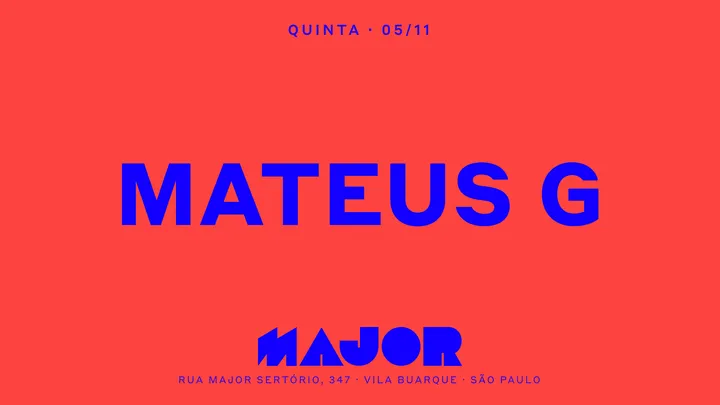 Major recebe Mateus G