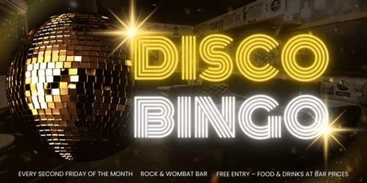 Disco Bingo at The Rock & Wombat Bar