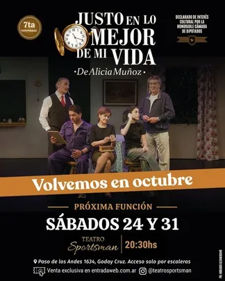 JUSTO EN LO MEJOR DE MI VIDA de Alicia Muñoz