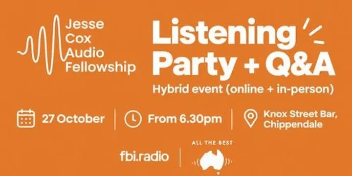 JCAF Listening Party + Q&A (hybrid event)