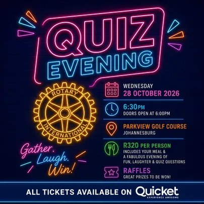 Rotary Club of RoseBank Annual Quiz Evening