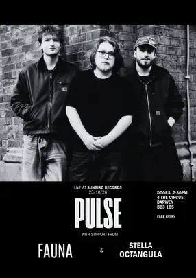 Pulse + Fauna + Stella Octangula - Friday 23rd October 2026 | Sunbird Records, Darwen