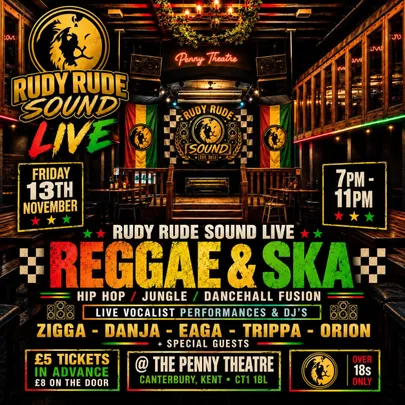 Rudy Rude Sound Live Reggae & Ska Party at The Penny Theatre