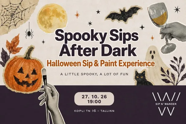 👻 Spooky Sips After Dark — A Halloween Sip & Paint Experience 🎃
