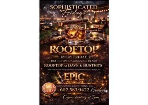 SOPHISTICATED FRIDAY'S on the ROOFTOP