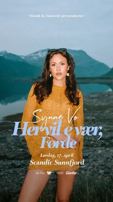 «Synne Vo, Her vil e vær - Norgesturné» Live Laurdag 17/4-2027