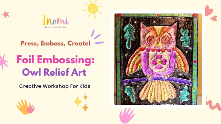 Foil Embossing: Owl Relief Art