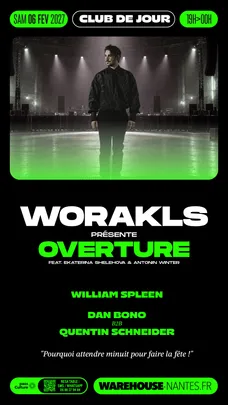 CLUB DE JOUR with Worakls présente OVERTURE feat. Ekaterina Shelehova & Antonin Winter