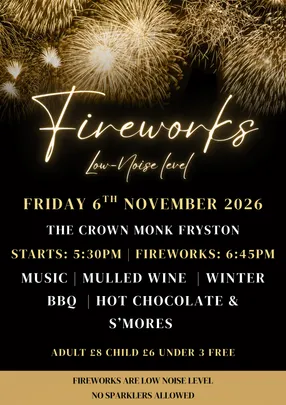 LOW NOISE LEVEL FIREWORKS AT THE CROWN 🎆✨