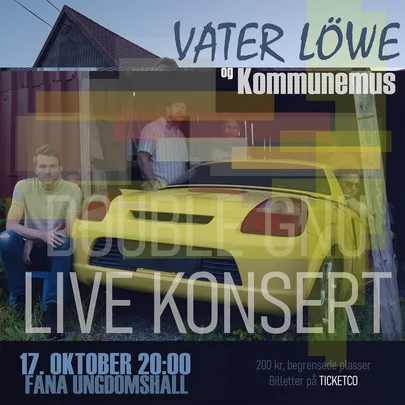 KONSERT med Vater Löwe, Kommunemus og Embla