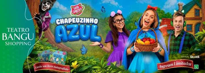 Gato Galáctico em Chapeuzinho Azul