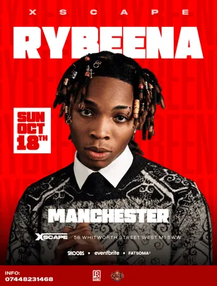 RYBEENA In Manchester - Afrobeats/HipHop/Amapiano/RnB/DanceHall