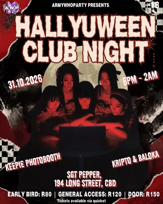 Hallyuween Club Night: Cape Town