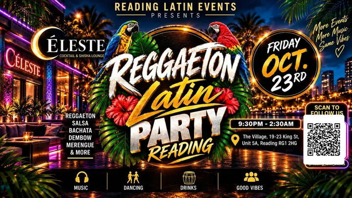 READING REGGAETON LATIN PARTY