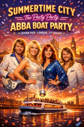 SUMMERTIME CITY THE DAYTIME ABBA BOAT PARTY £10 FLASH SALE