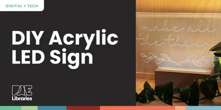 DIY Acrylic LED Sign - October