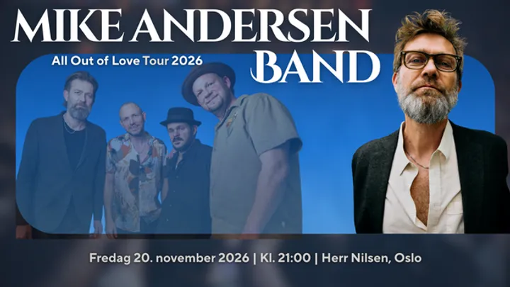 MIKE ANDERSEN BAND – All Out of Love Tour 2026