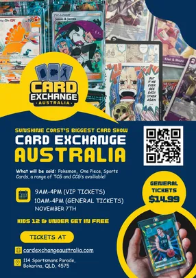 Sunshine Coast - Card Exchange Australia - 7th November