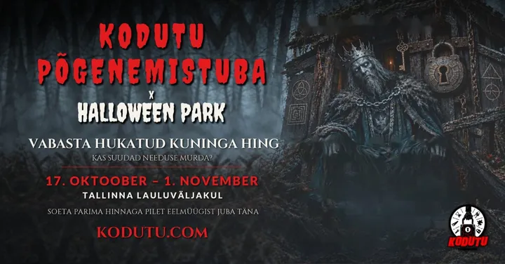 Kodutu põgenemistuba Halloween Parkis Tallinna Lauluväljakul