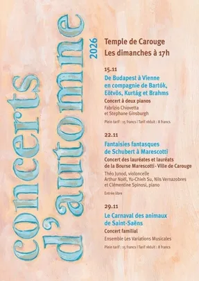 Concerts d'automne: de Budapest à Vienne