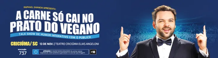 RAPHAEL GHANEM NO TEATRO CRICIUMA ELIAS ANGELONI