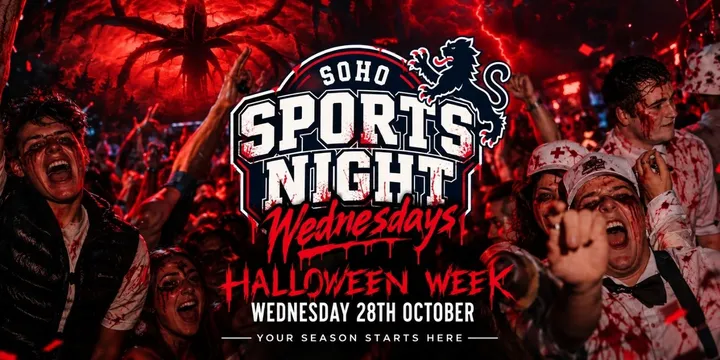 Your Official Soho Sports Night | HalloweenWednesday | Soho Rooms Newcastle