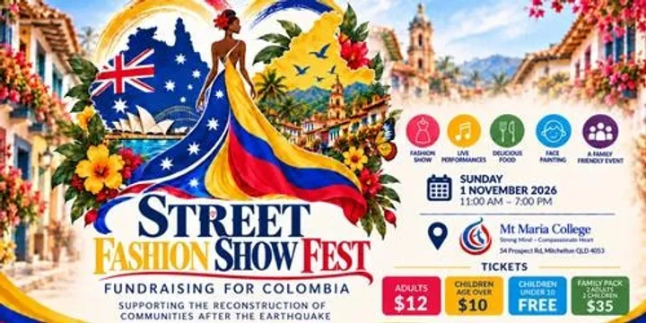 STREET FASHION SHOW FEST FUNDRAISING FOR COLOMBIA