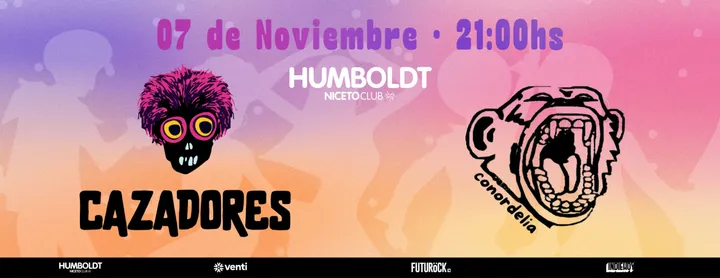 CAZADORES - CONOR DELIA en Humboldt | Niceto Club