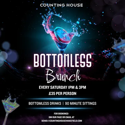 Bottomless Brunch Saturdays 1pm Sitting
